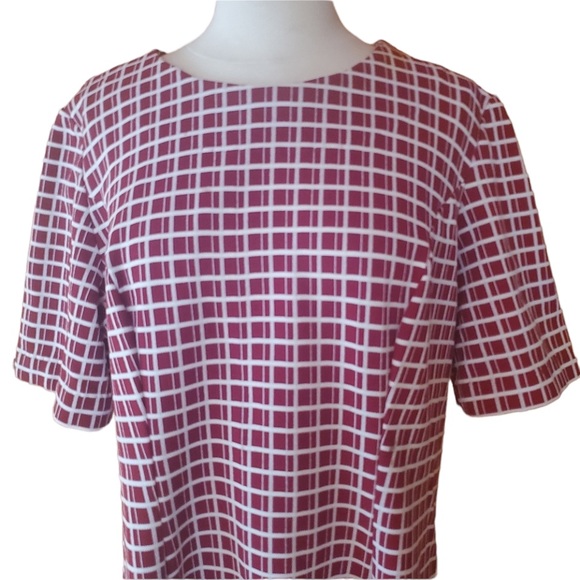 Vintage‎ Red & White, Poly Knit Dress - Picture 2 of 4